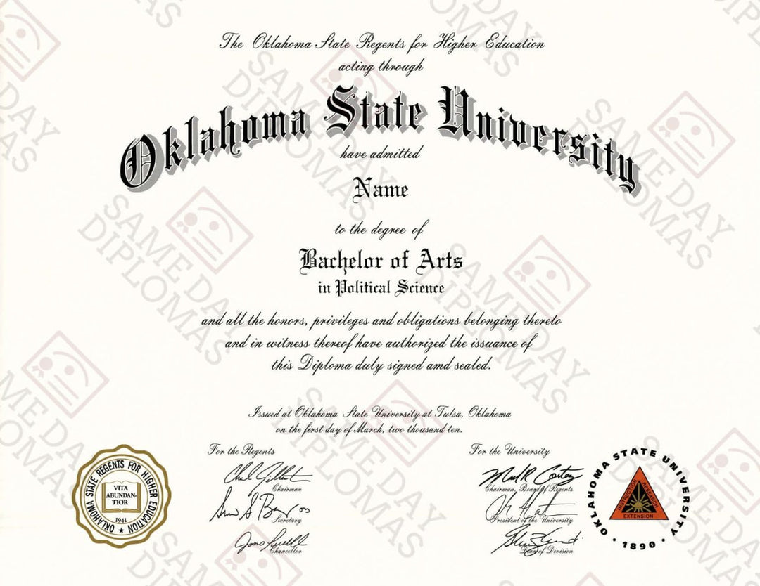 Associate Degree Diploma - Doc Printers