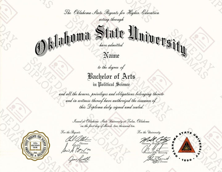 Associate Degree Diploma - Doc Printers