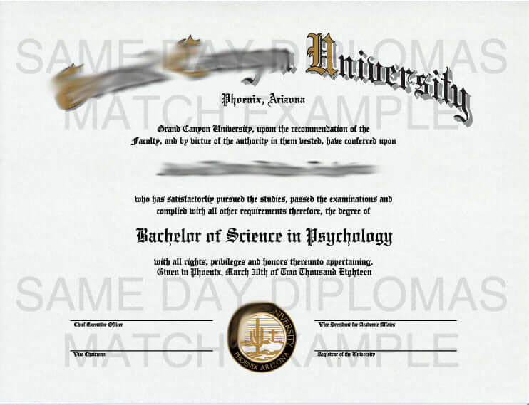 Associate Degree Diploma - Doc Printers