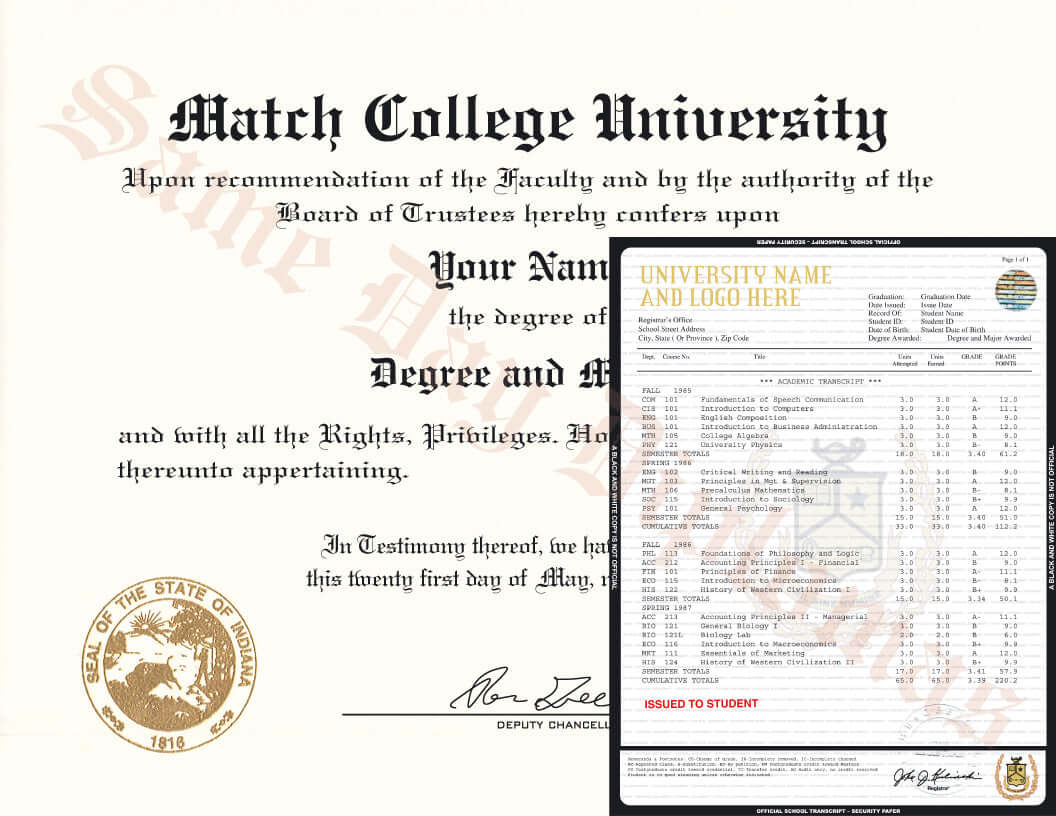 Associate Degree Diploma & Transcripts - Doc Printers