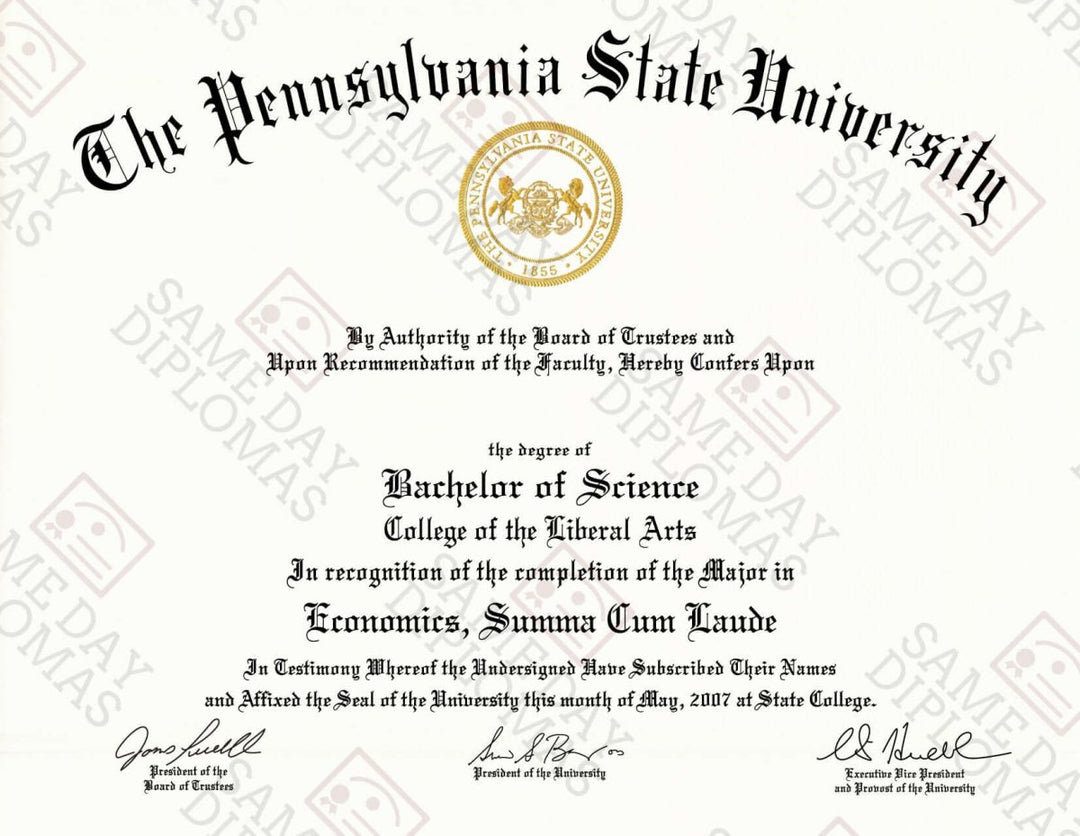 Associate Degree Diploma & Transcripts - Doc Printers