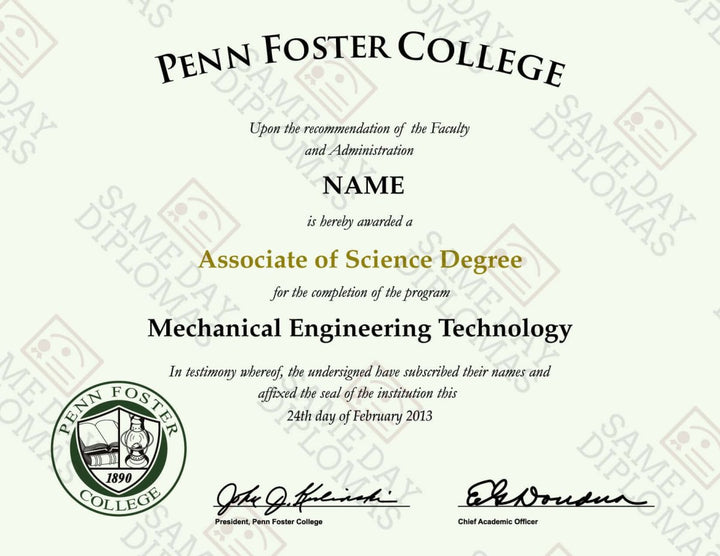 Associate Degree Diploma & Transcripts - Doc Printers