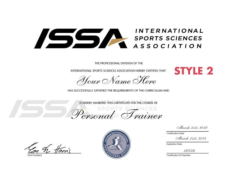 Certificate of Personal Training - Doc Printers