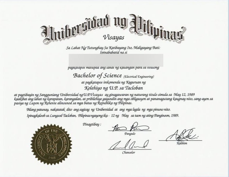 College and University Diploma Degrees in Philippines - Doc Printers