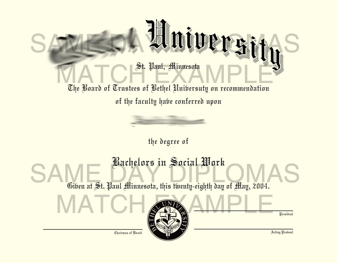 College and University Match Diplomas from the USA - Doc Printers
