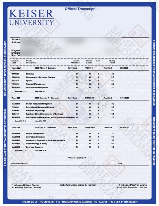 College & University Match Diploma, Degree & Match Transcripts, USA - Doc Printers