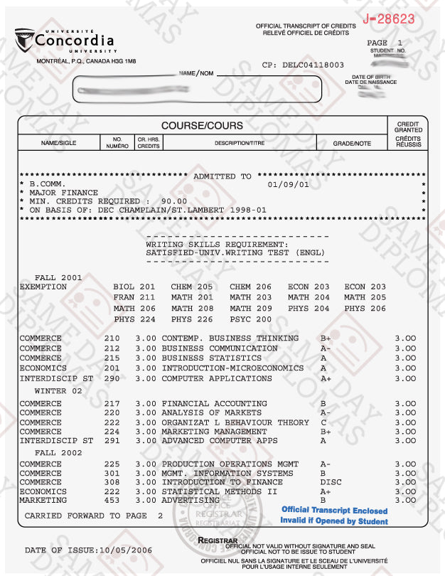 College University Match Transcripts - Doc Printers