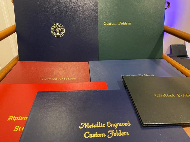 Custom Diploma Cover - Navy, Red, Green, Black and Maroon - Doc Printers
