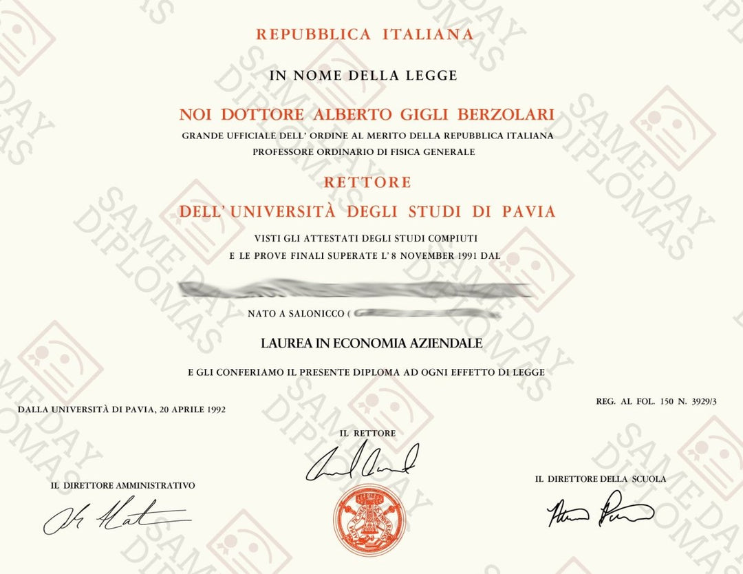 Diplomi di laurea in college e università falsi in Italia - Doc Printers