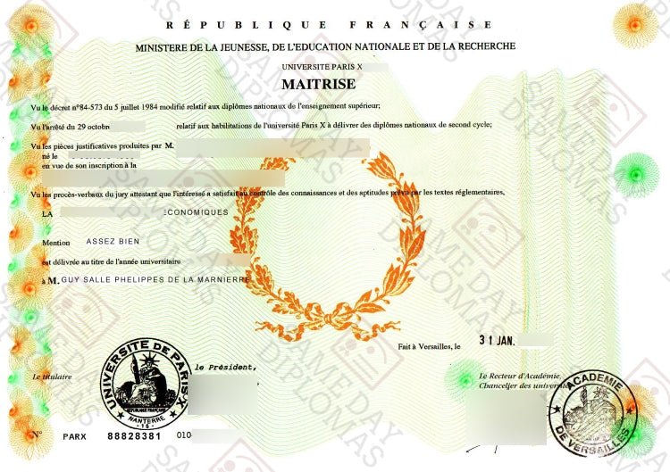 Faux Diplomas Universities - Diploma's ET Certificates - France - Doc Printers