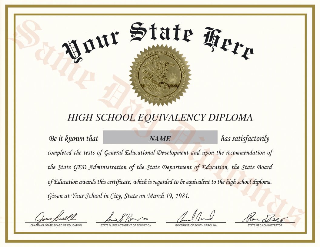 GED Diplomas - Same Day Diplomas