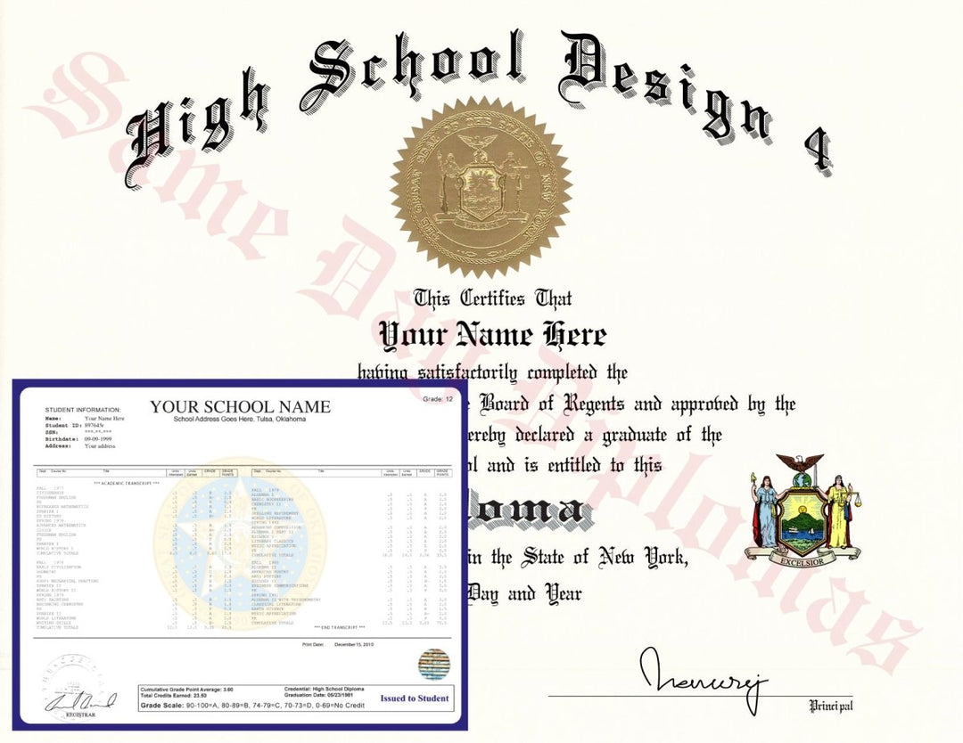 High School Diploma and Transcripts1 - Doc Printers