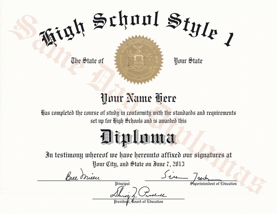 buy real high school diploma
