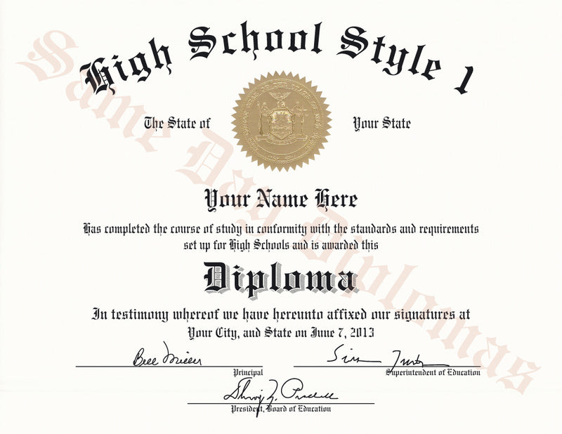 Buy Replacement or Duplicate High School Diplomas – Doc Printers