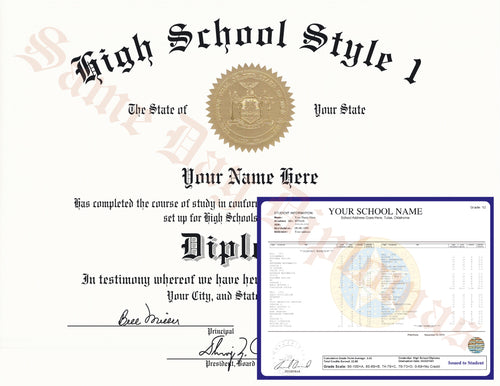 High School Diploma and Transcripts