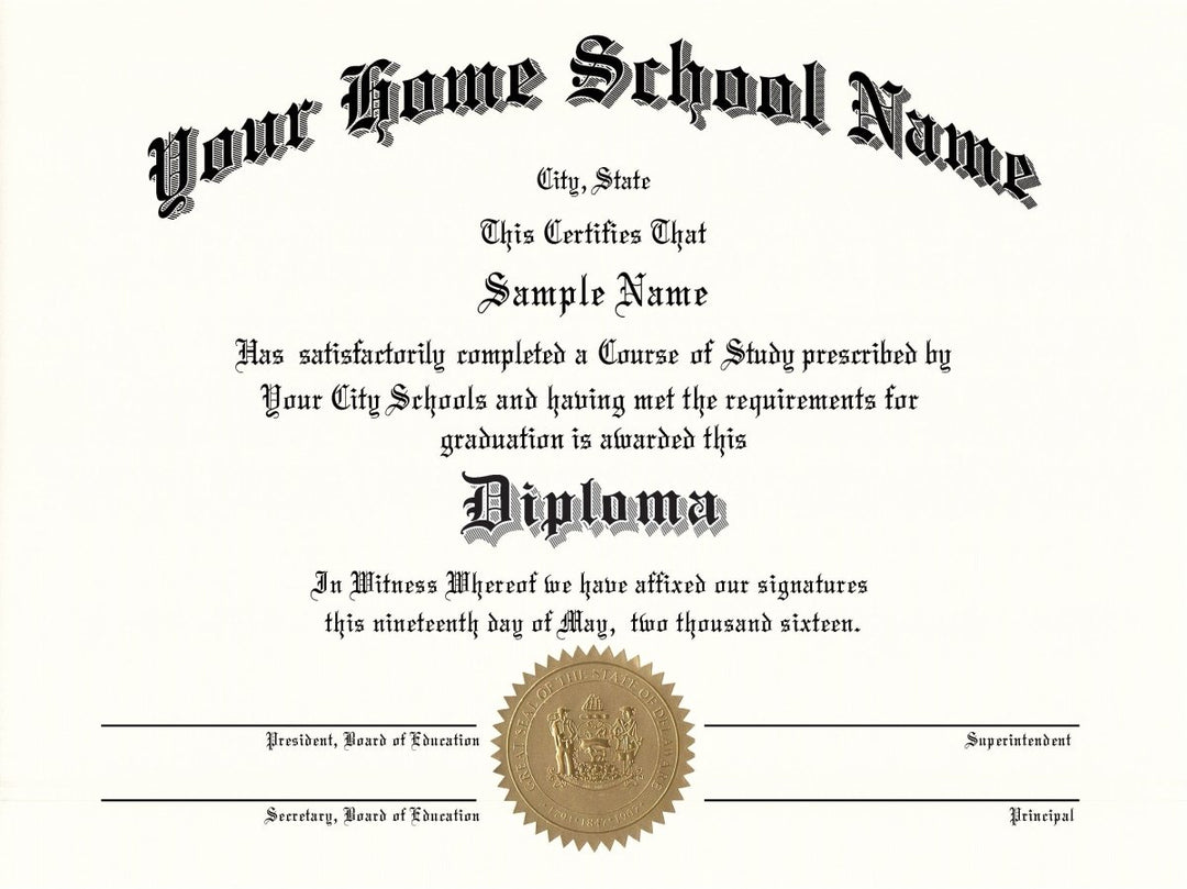 Home School Diplomas - Doc Printers