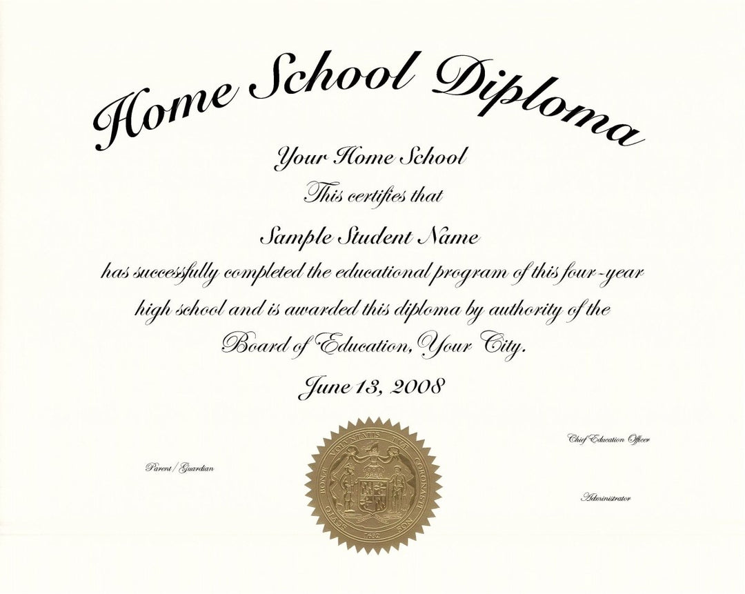 Home School Diplomas - Doc Printers