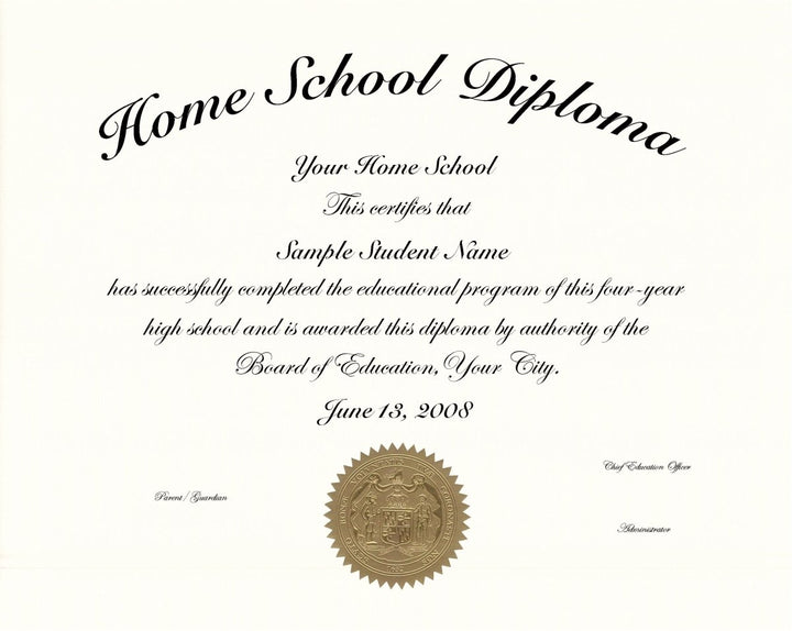 Home School Diplomas - Doc Printers
