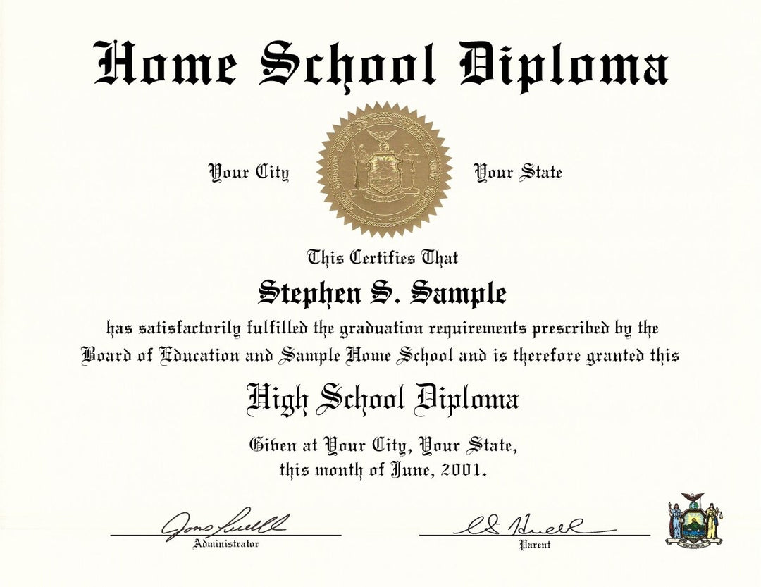 Home School Diplomas - Doc Printers