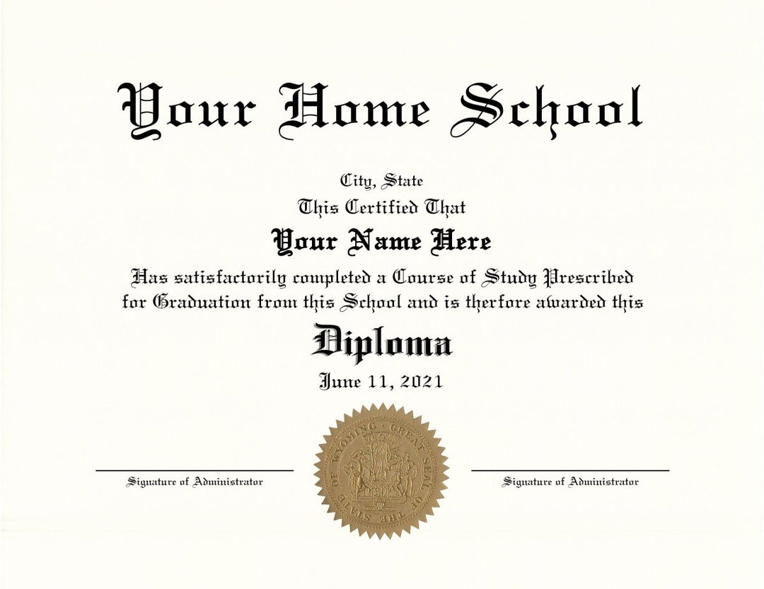 Home School Diplomas - Doc Printers