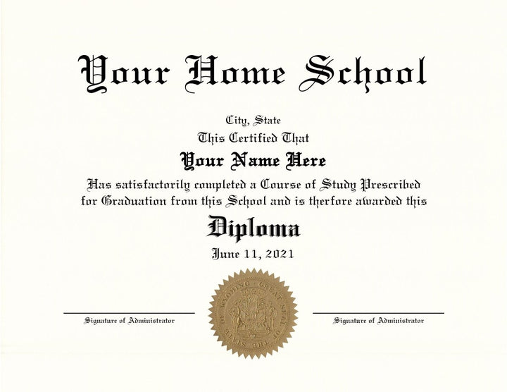 Home School Diplomas - Doc Printers