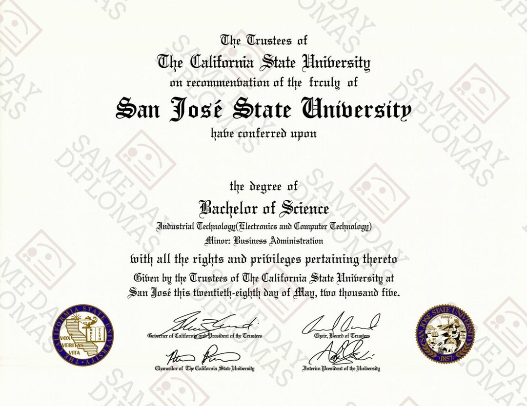 Master Degree Diploma & Transcripts - Doc Printers