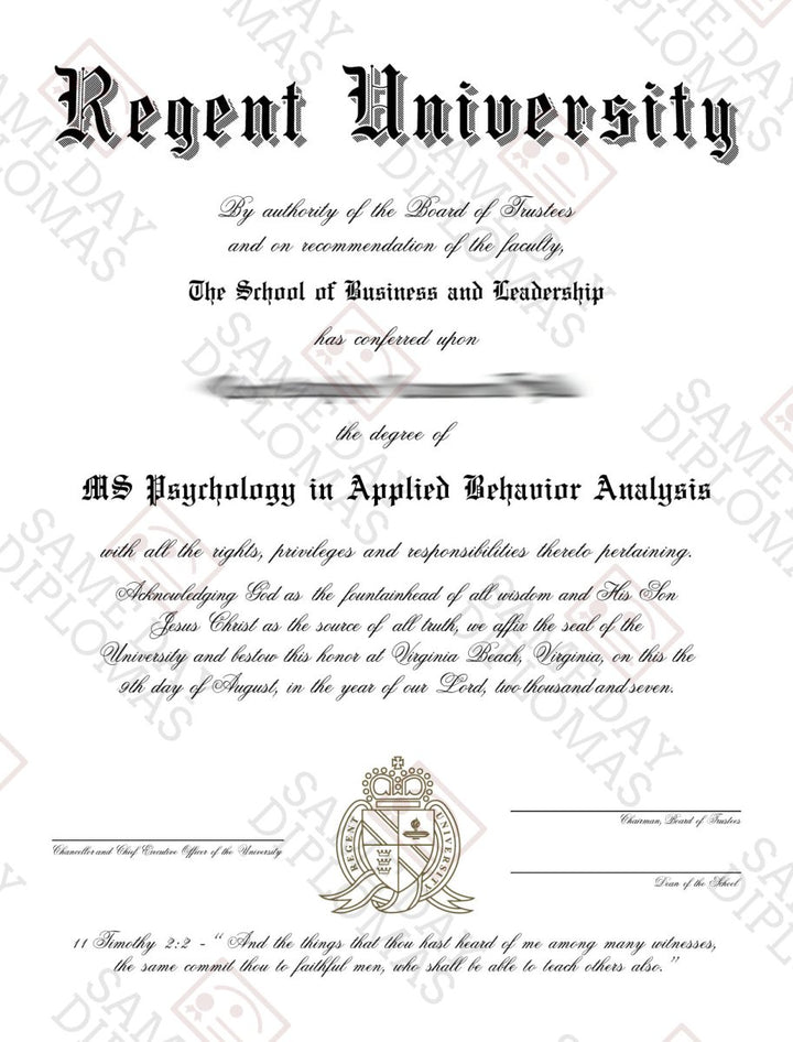 Master Degree Diploma & Transcripts - Doc Printers