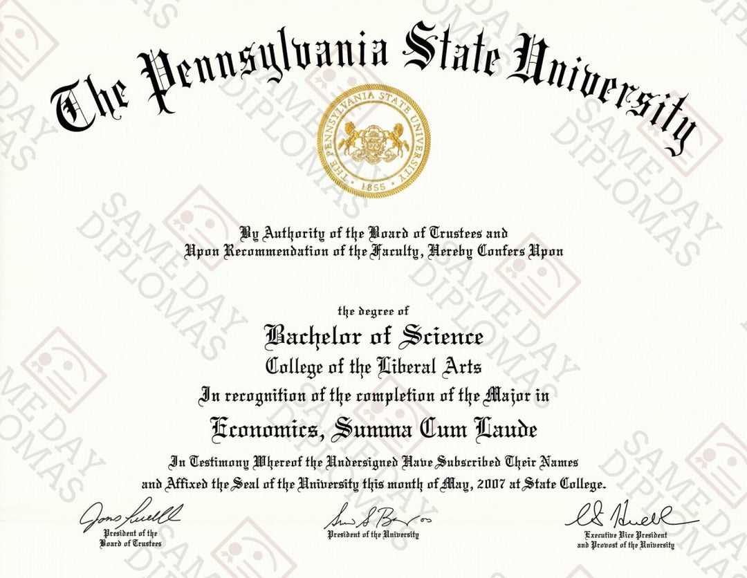 Master Degree Diploma & Transcripts - Doc Printers