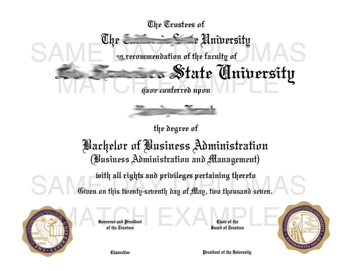PhD Doctor of Philosophy Degree Diploma - Doc Printers