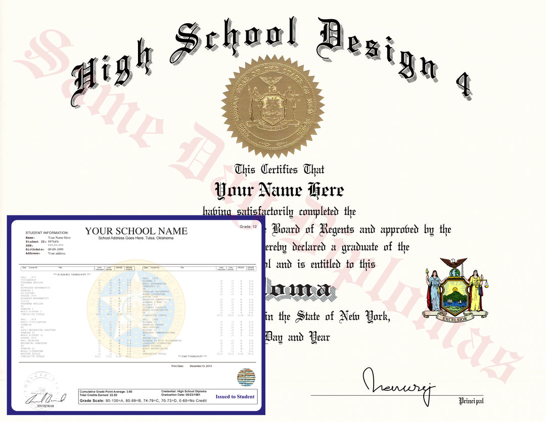 transcript high school diploma