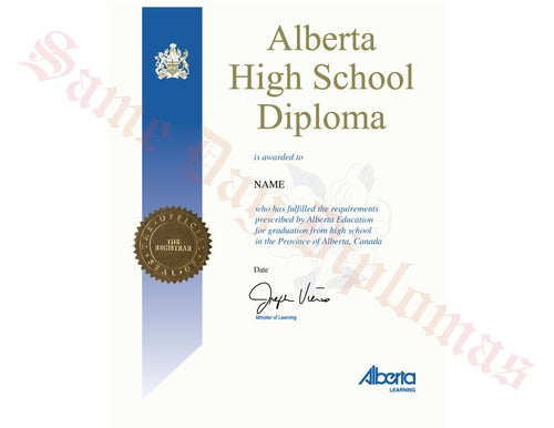 Secondary School Canada Diplomas — Template 3