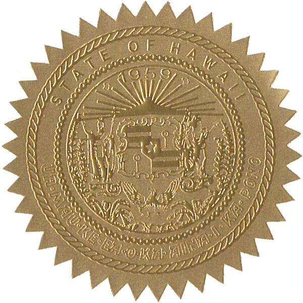State Seals Metallic Gold - Doc Printers