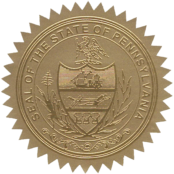 State Seals Metallic Gold - Doc Printers