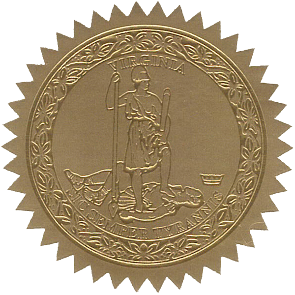 State Seals Metallic Gold - Doc Printers