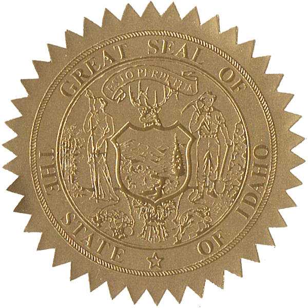 State Seals Metallic Gold - Doc Printers