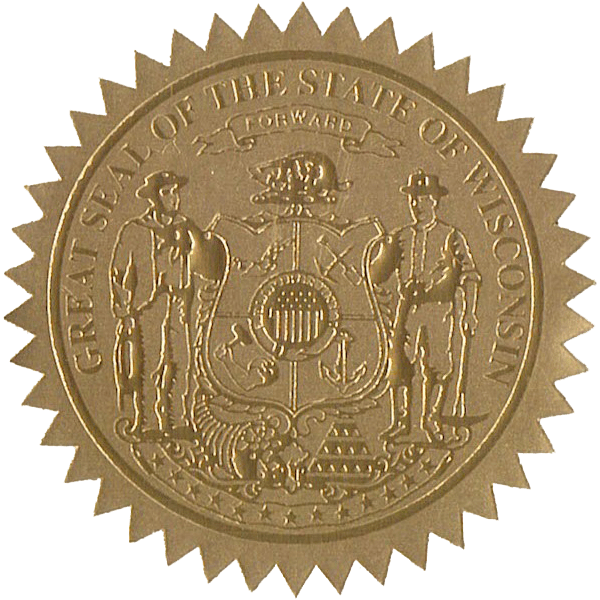 State Seals Metallic Gold - Doc Printers