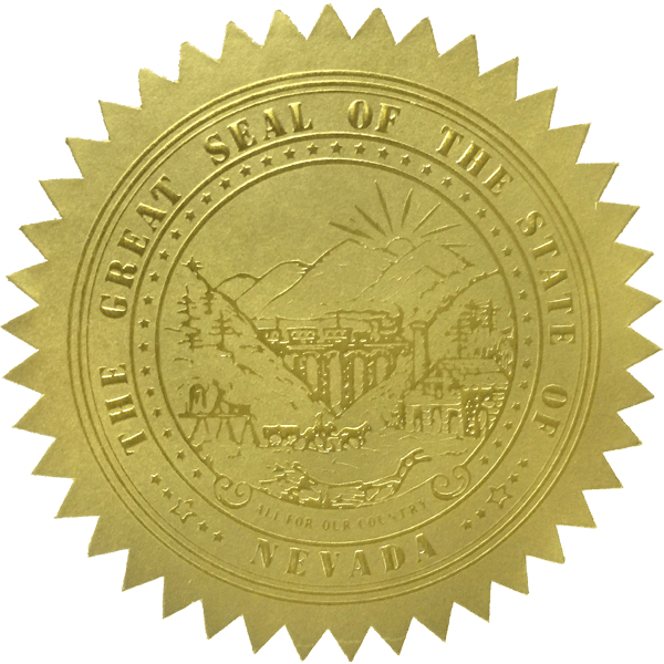 State Seals Metallic Gold - Doc Printers