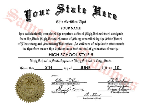 Buy Authentic High School Diplomas Online - Fast Delivery